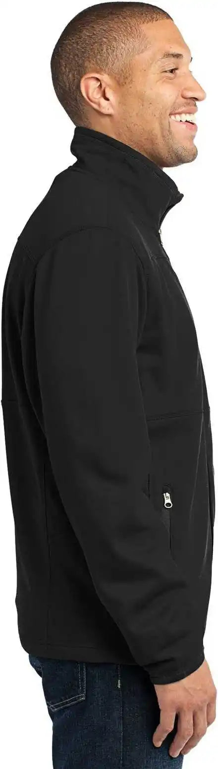 Port Authority F222 Pique Fleece Jacket - Black