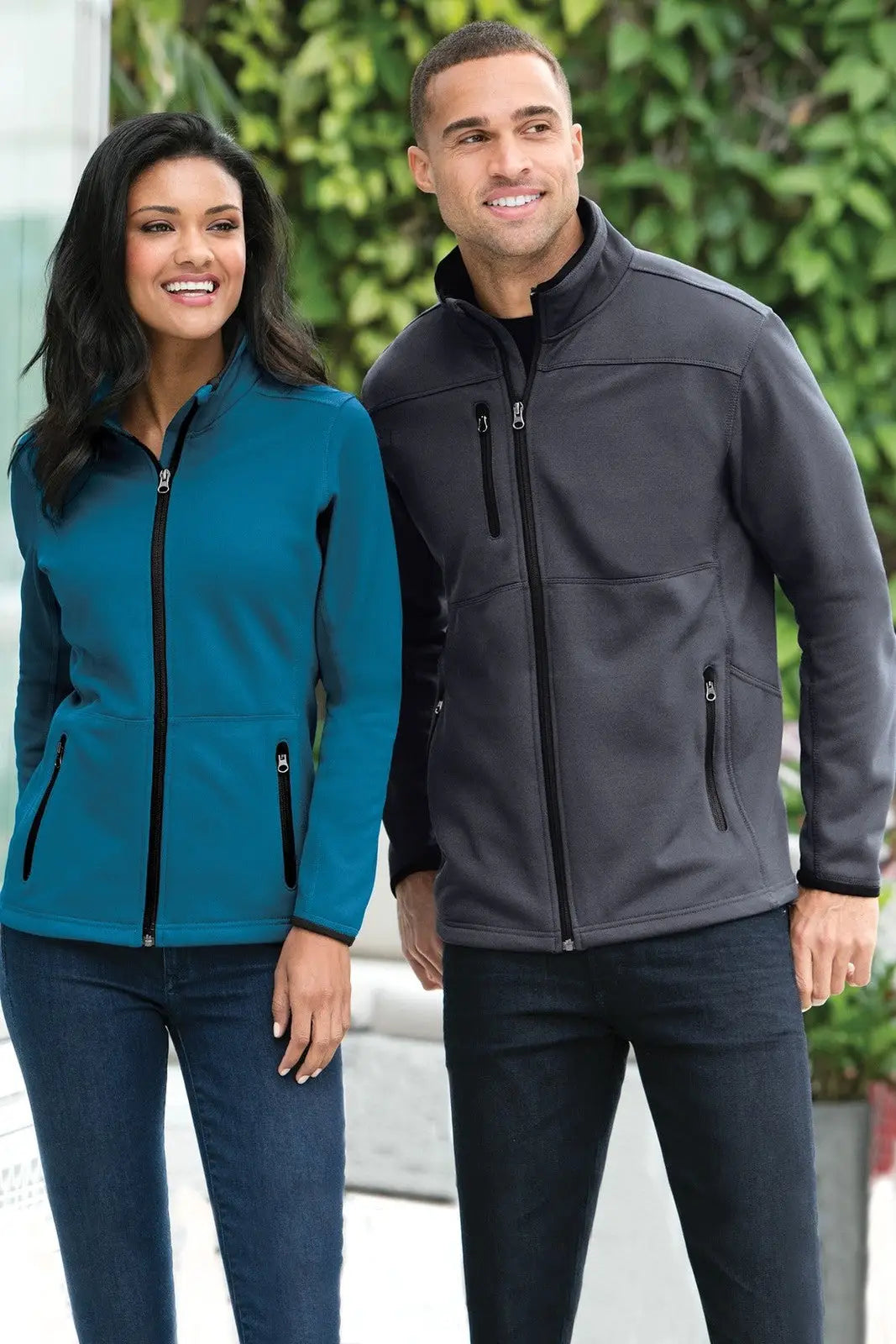 Port Authority F222 Pique Fleece Jacket - Sherwood Green - Adult Xs