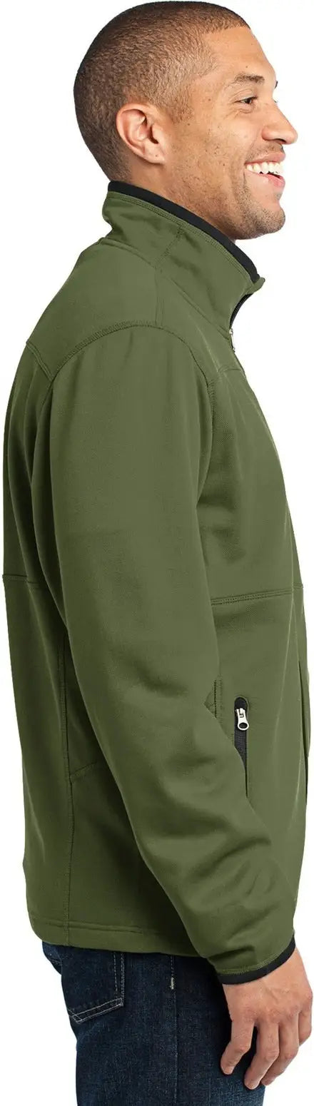 Port Authority F222 Pique Fleece Jacket - Sherwood Green - Adult Xs