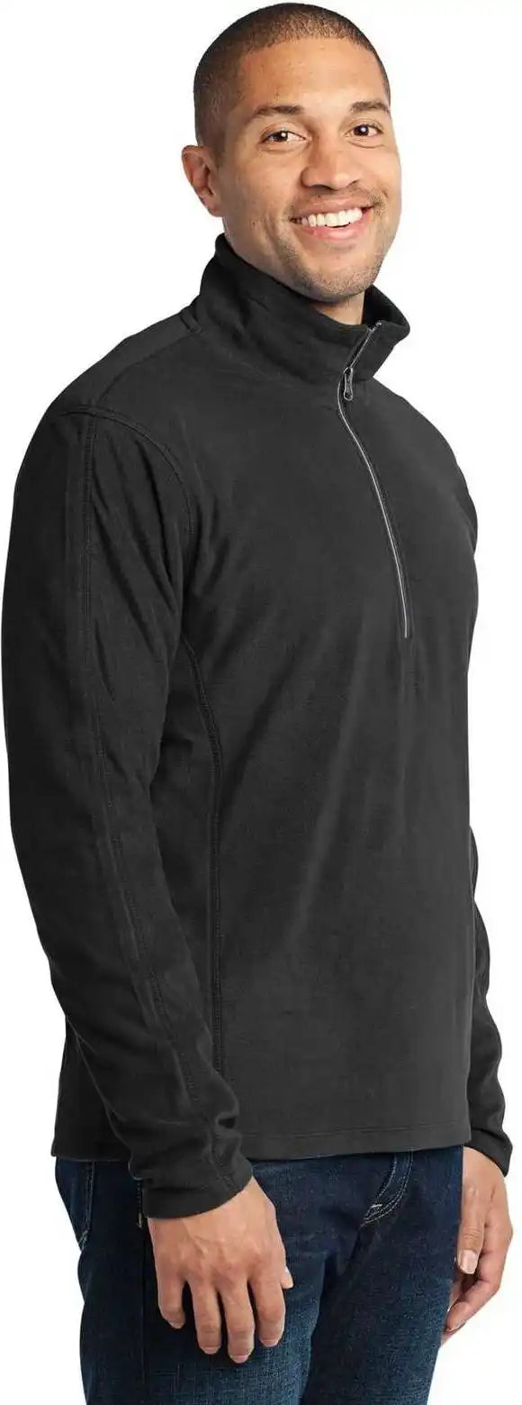 Port Authority F224 Microfleece 1/2 Zip Pullover Black