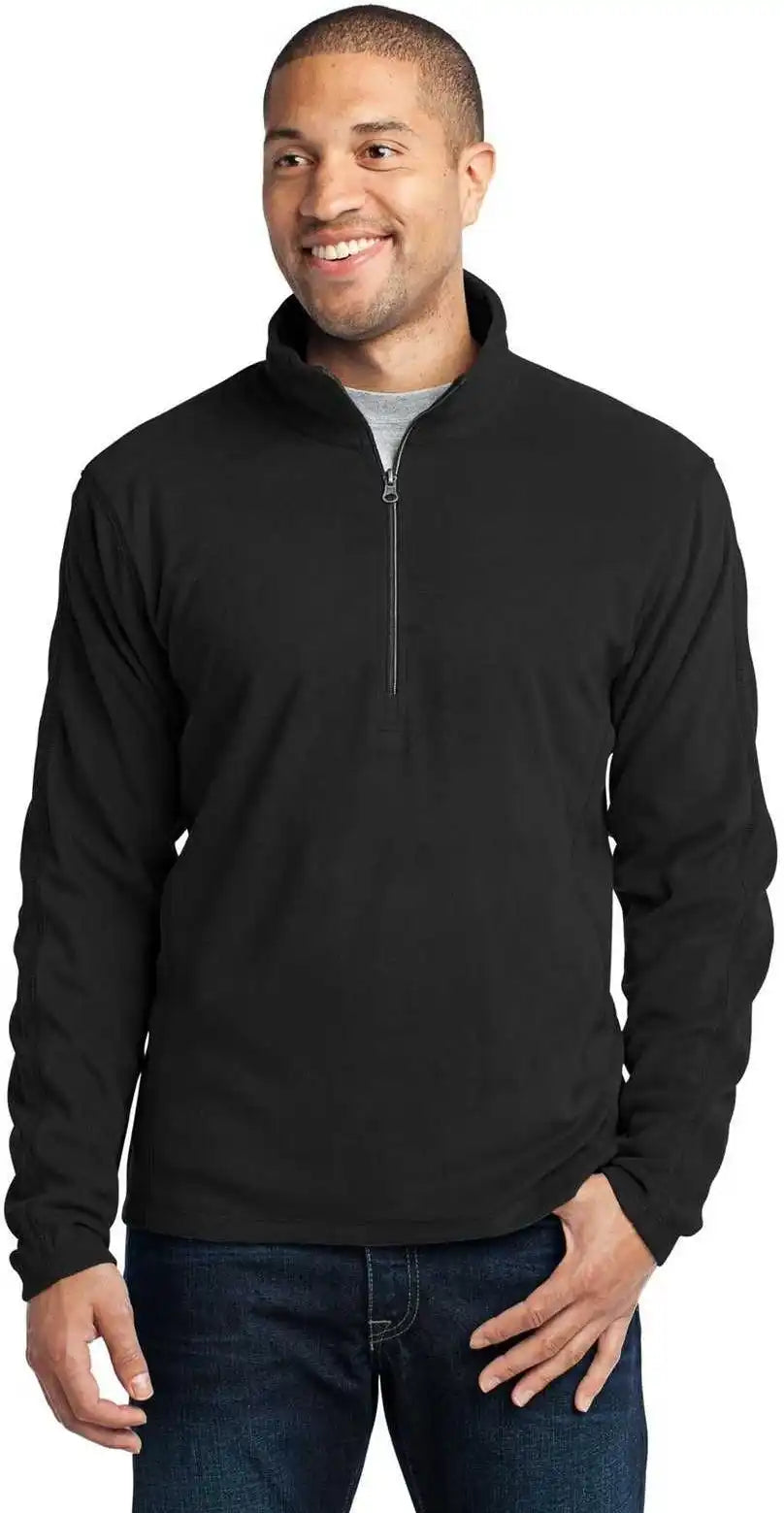 Port Authority F224 Microfleece 1/2 Zip Pullover Black