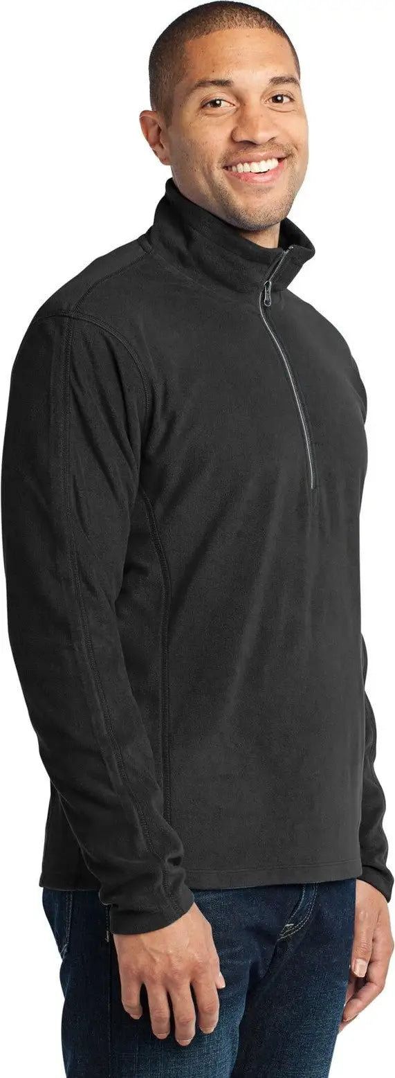 Port Authority F224 Microfleece 1/2-zip Pullover - Black