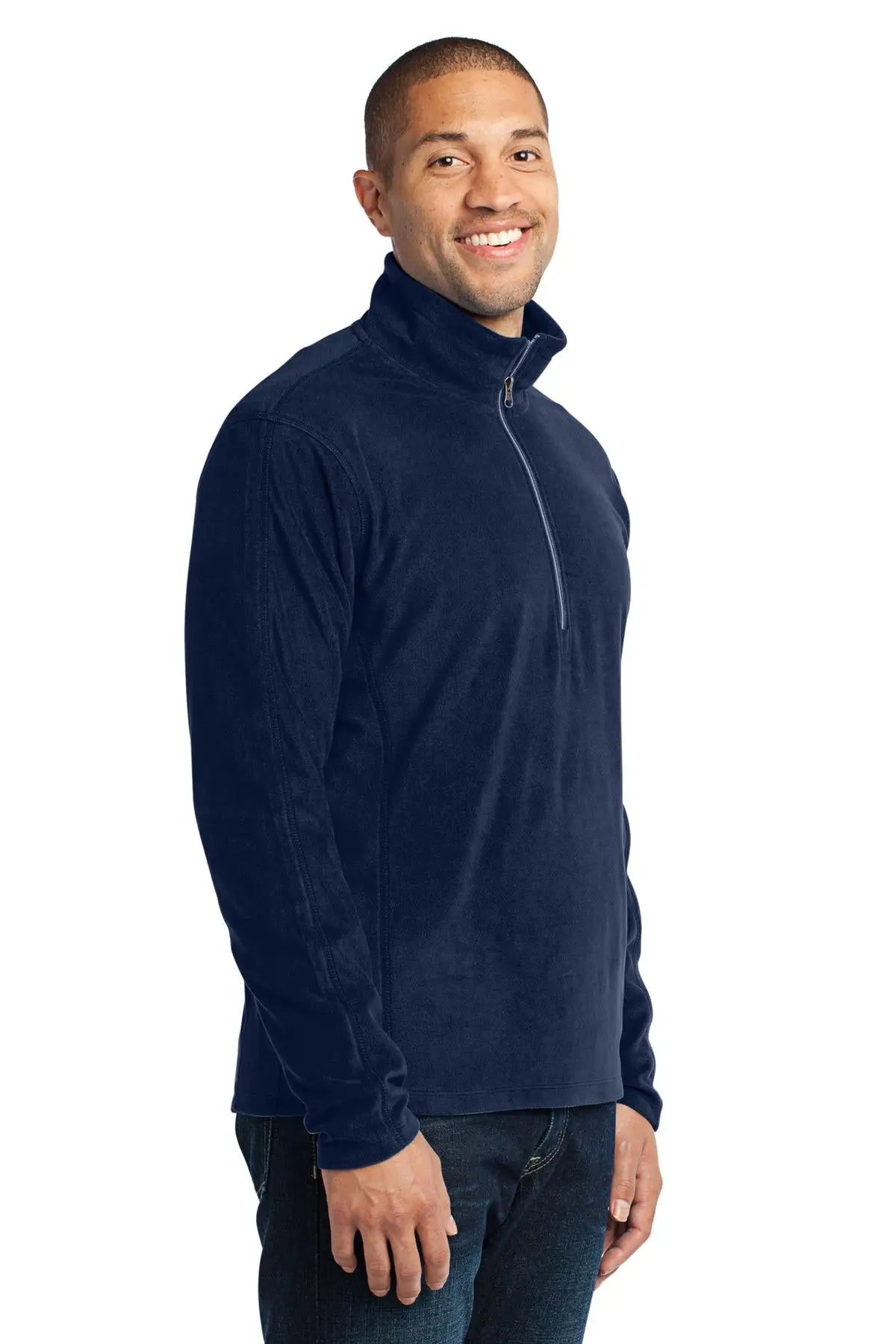 Port Authority F224 Microfleece 1/2-zip Pullover - True Navy