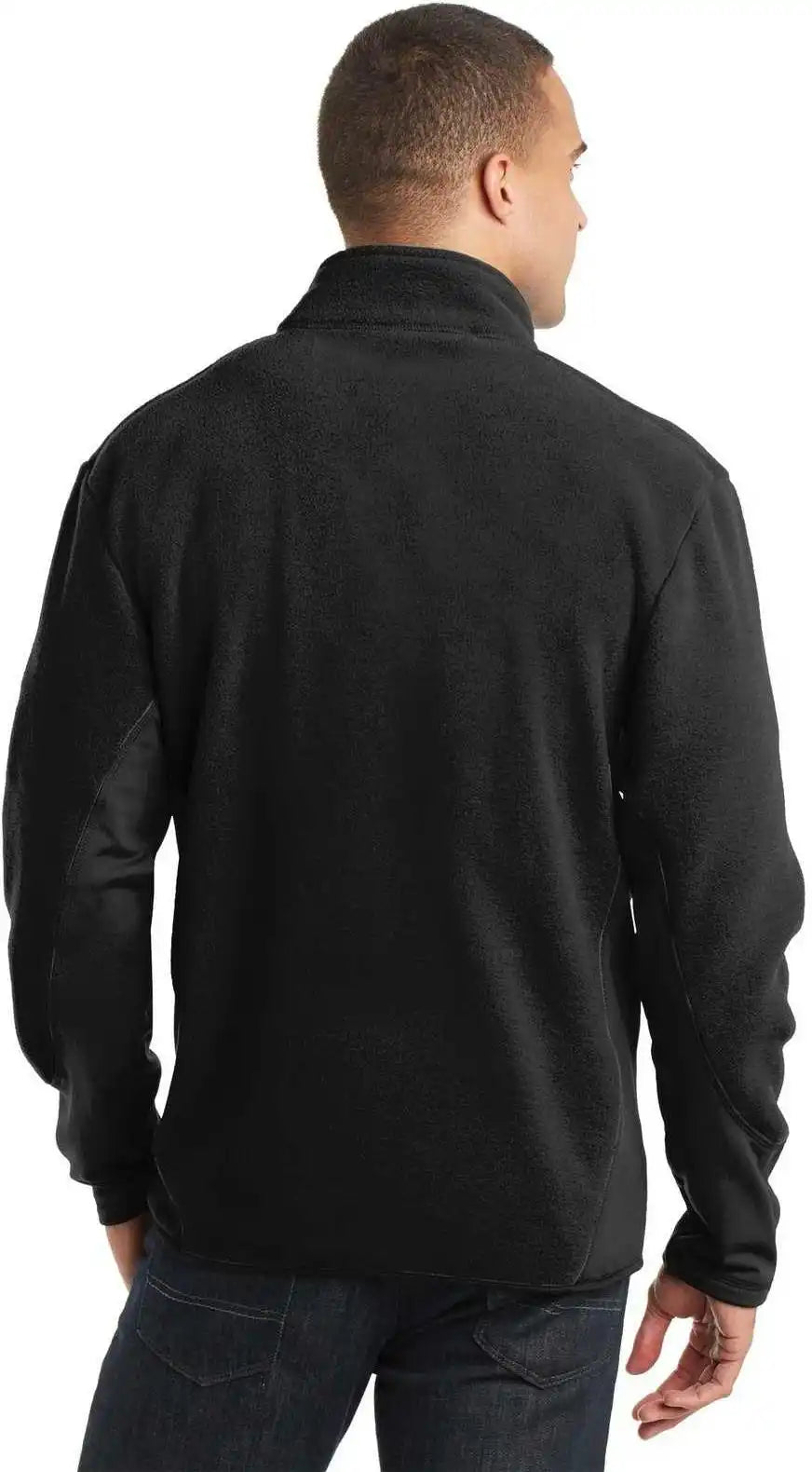 Port Authority F227 r Tek Pro Fleece Full Zip Jacket Black