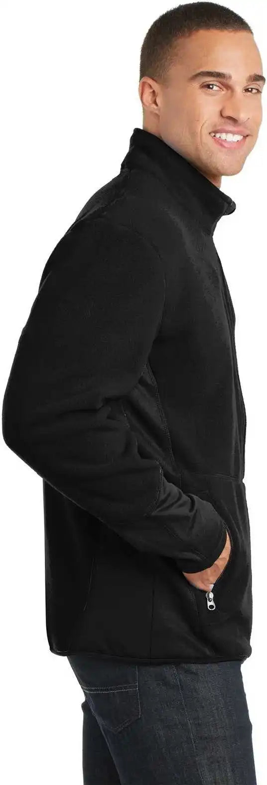 Port Authority F227 r Tek Pro Fleece Full Zip Jacket Black
