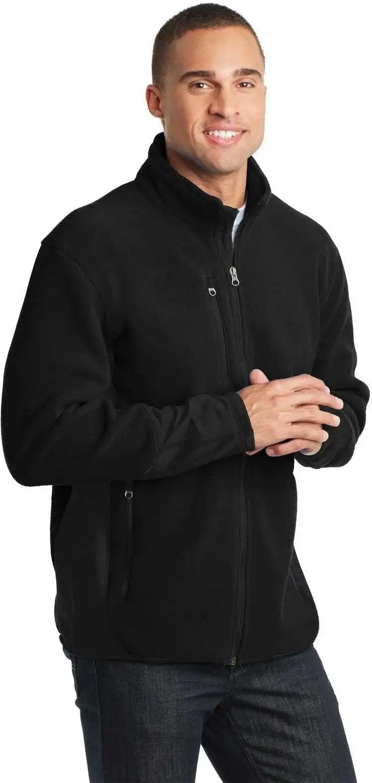 Port Authority F227 r Tek Pro Fleece Full Zip Jacket Black