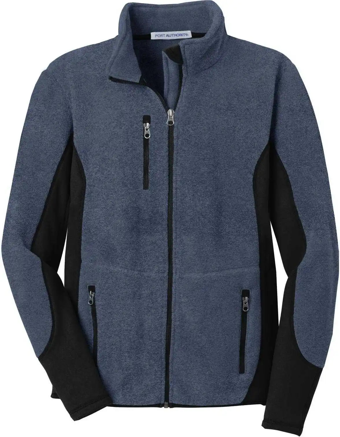 Port Authority F227 R-tek Pro Fleece Full-zip Jacket - Navy Heather Black