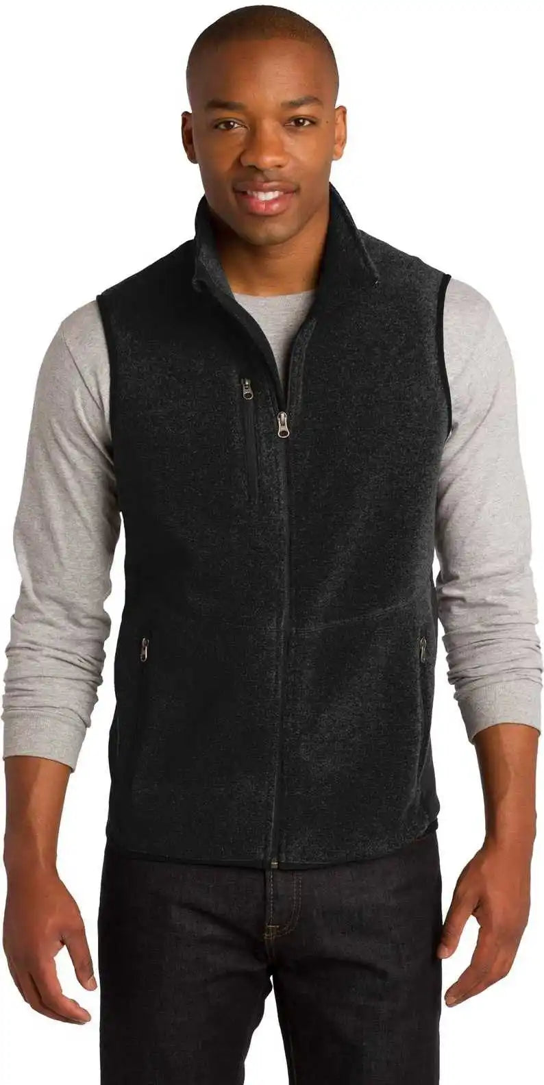 Port Authority F228 R-tek Pro Fleece Full-zip Vest - Black