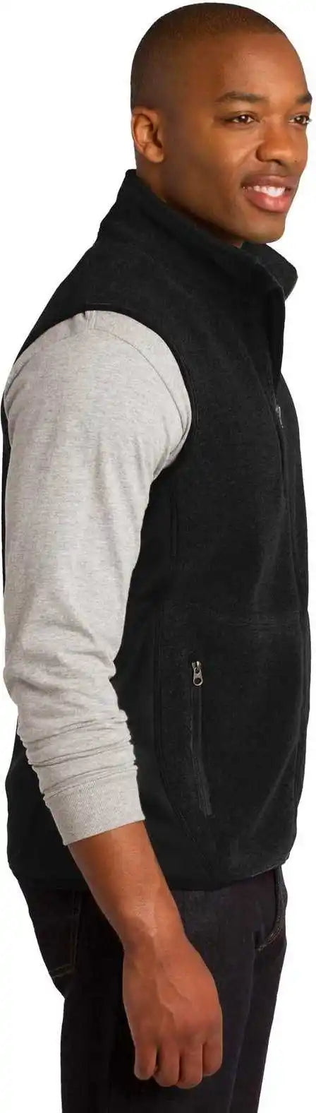 Port Authority F228 r Tek Pro Fleece Full Zip Vest Black