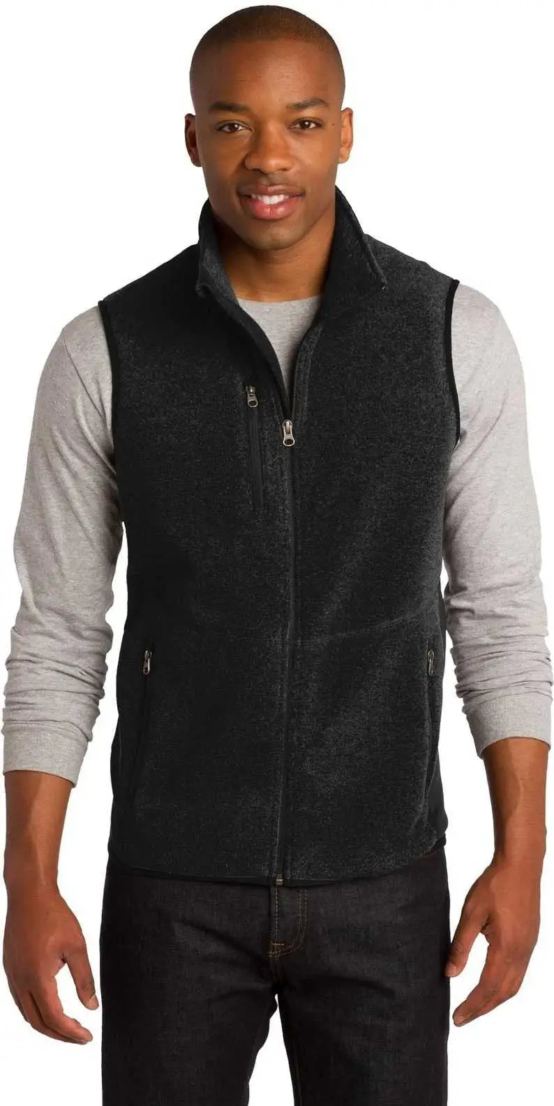Port Authority F228 R-tek Pro Fleece Full-zip Vest - Black