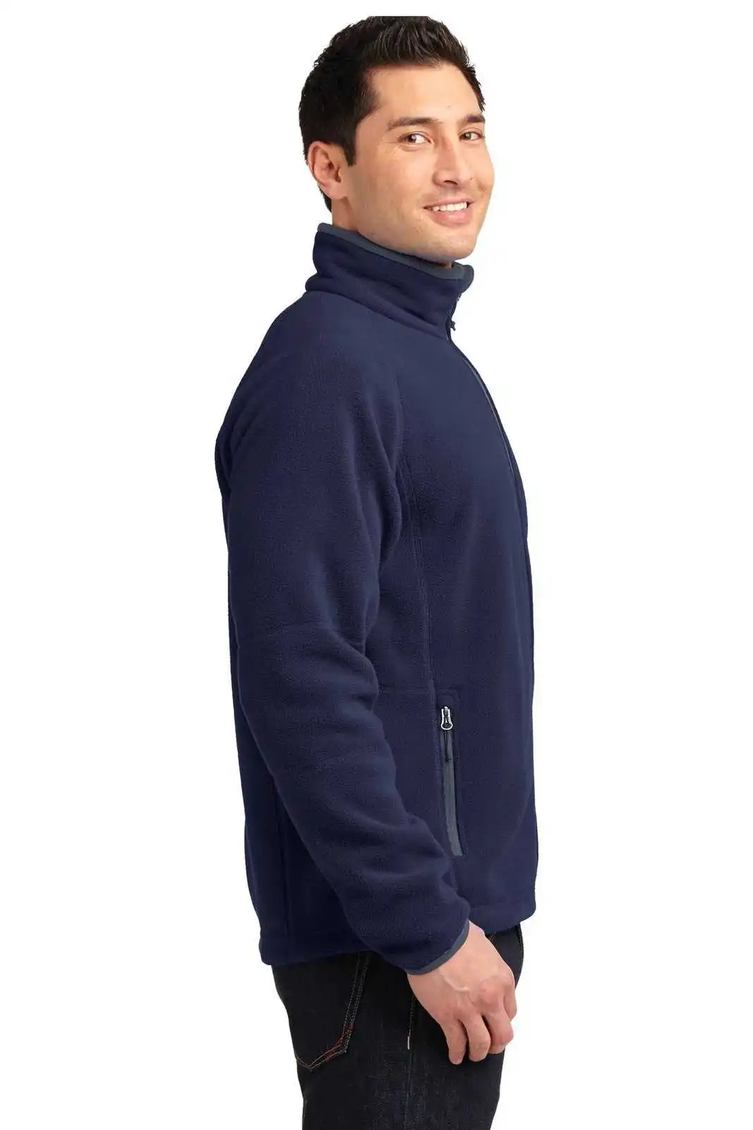 Port Authority F229 Enhanced Value Fleece Full-zip Jacket - Navy Battleship Gray