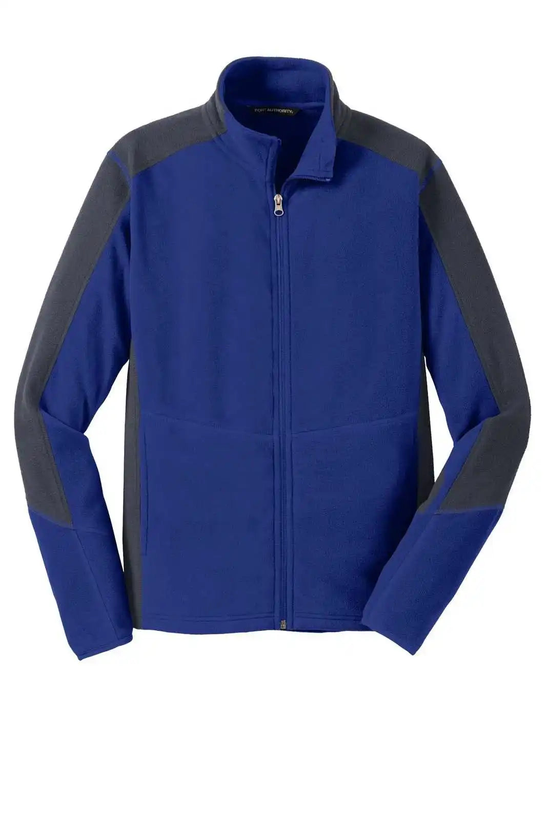 Port Authority F230 Colorblock Microfleece Jacket - Patriot Blue Battleship Gray
