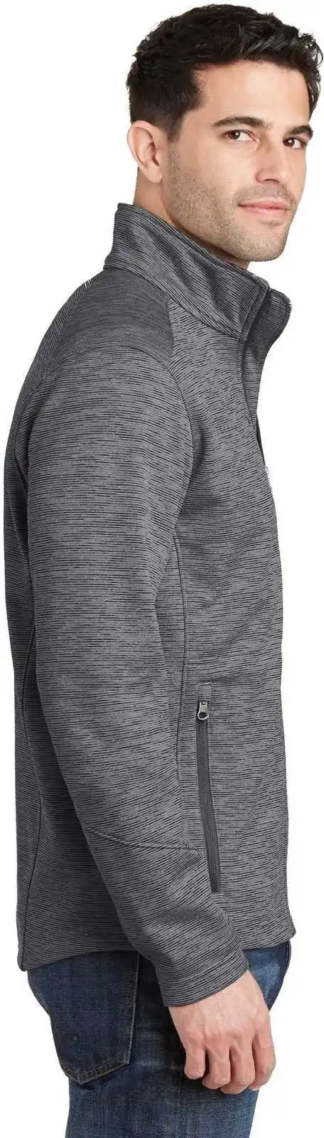 Port Authority F231 Digi Stripe Fleece Jacket - Black