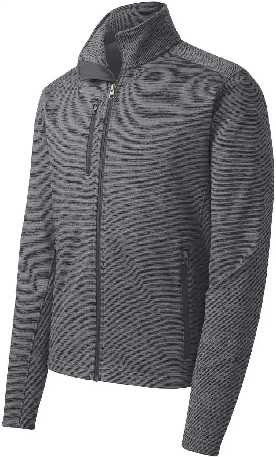 Port Authority F231 Digi Stripe Fleece Jacket - Black