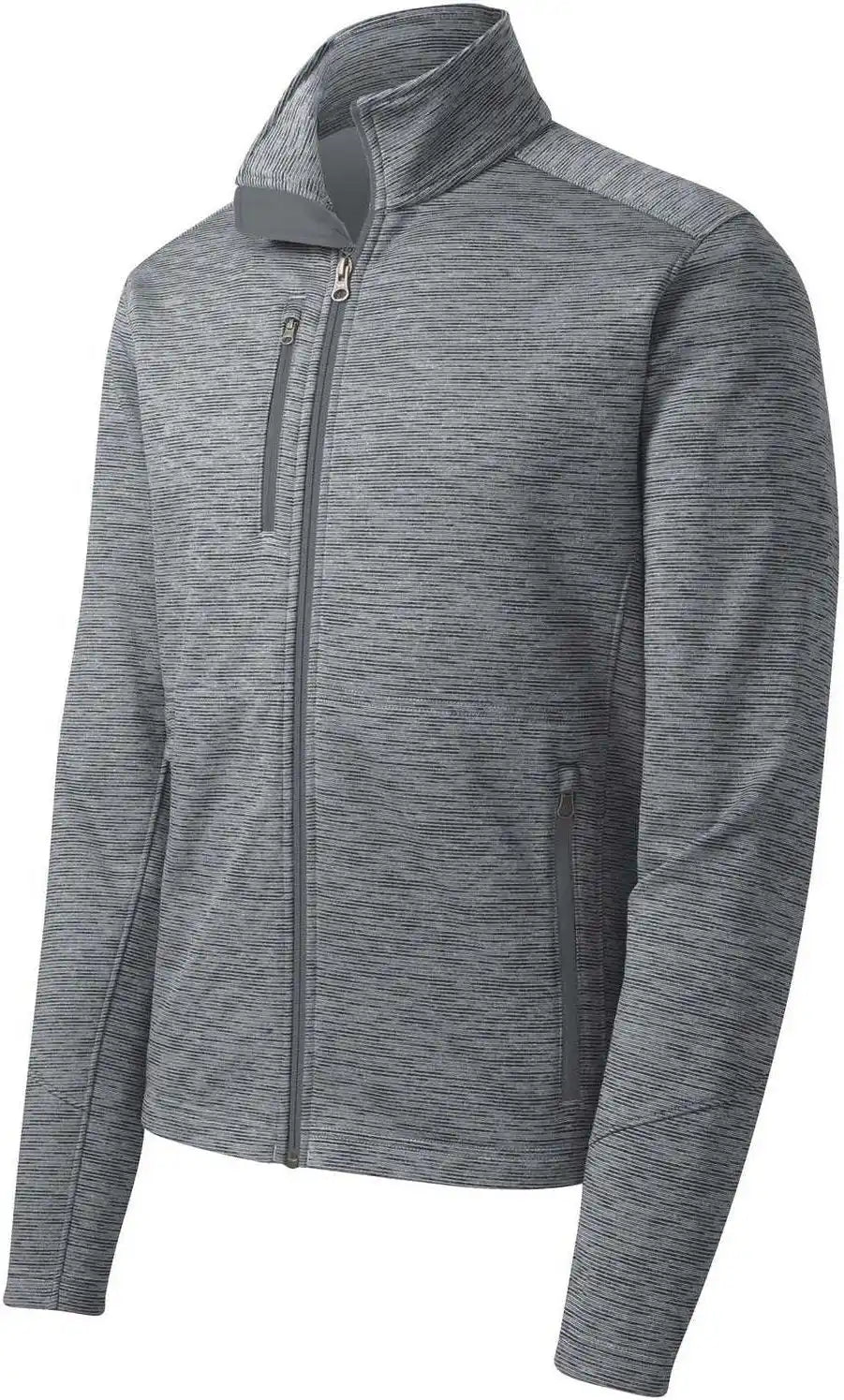 Port Authority F231 Digi Stripe Fleece Jacket Gray