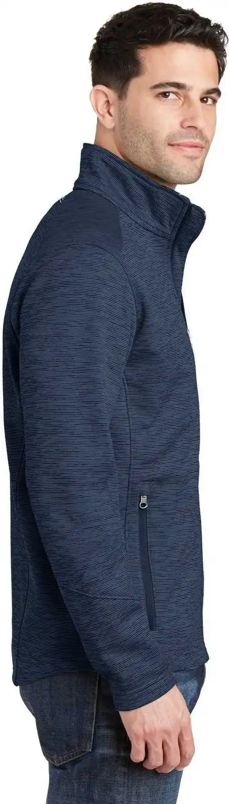 Port Authority F231 Digi Stripe Fleece Jacket Navy