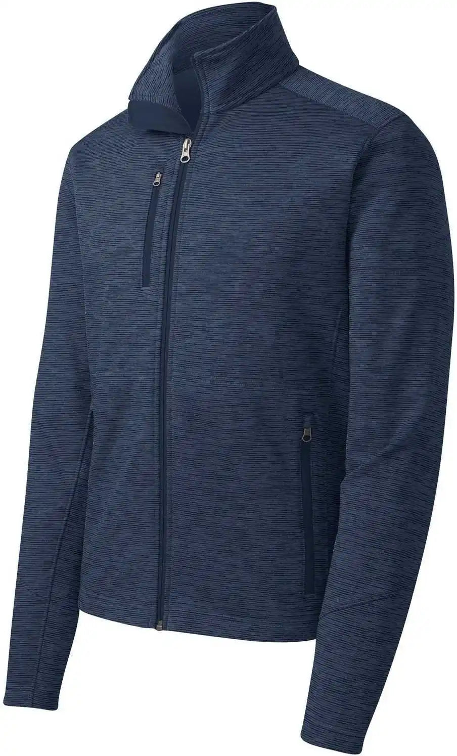 Port Authority F231 Digi Stripe Fleece Jacket Navy