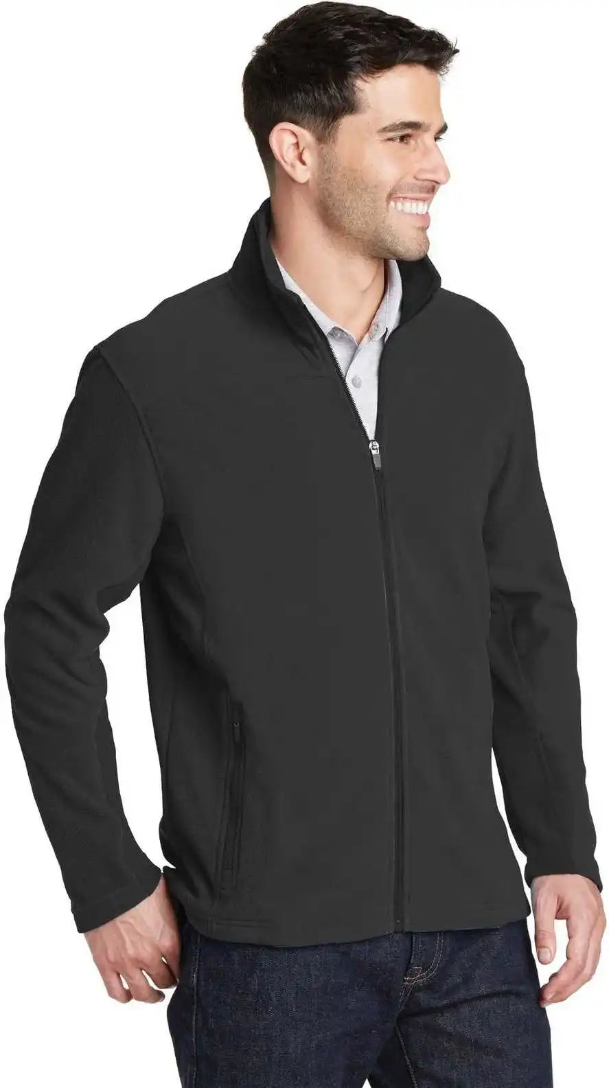 Port Authority F233 Summit Fleece Full Zip Jacket Black