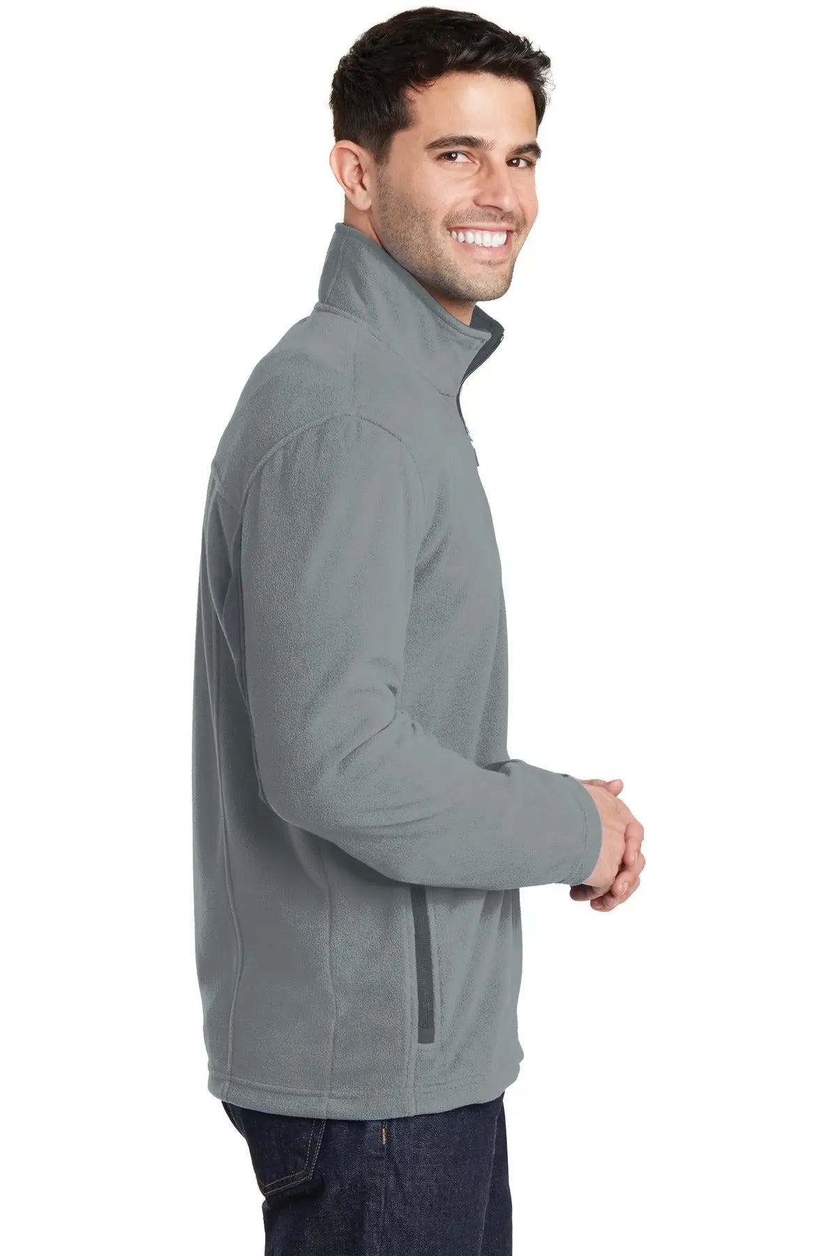 Port Authority F233 Summit Fleece Full-zip Jacket - Frost Gray Magnet