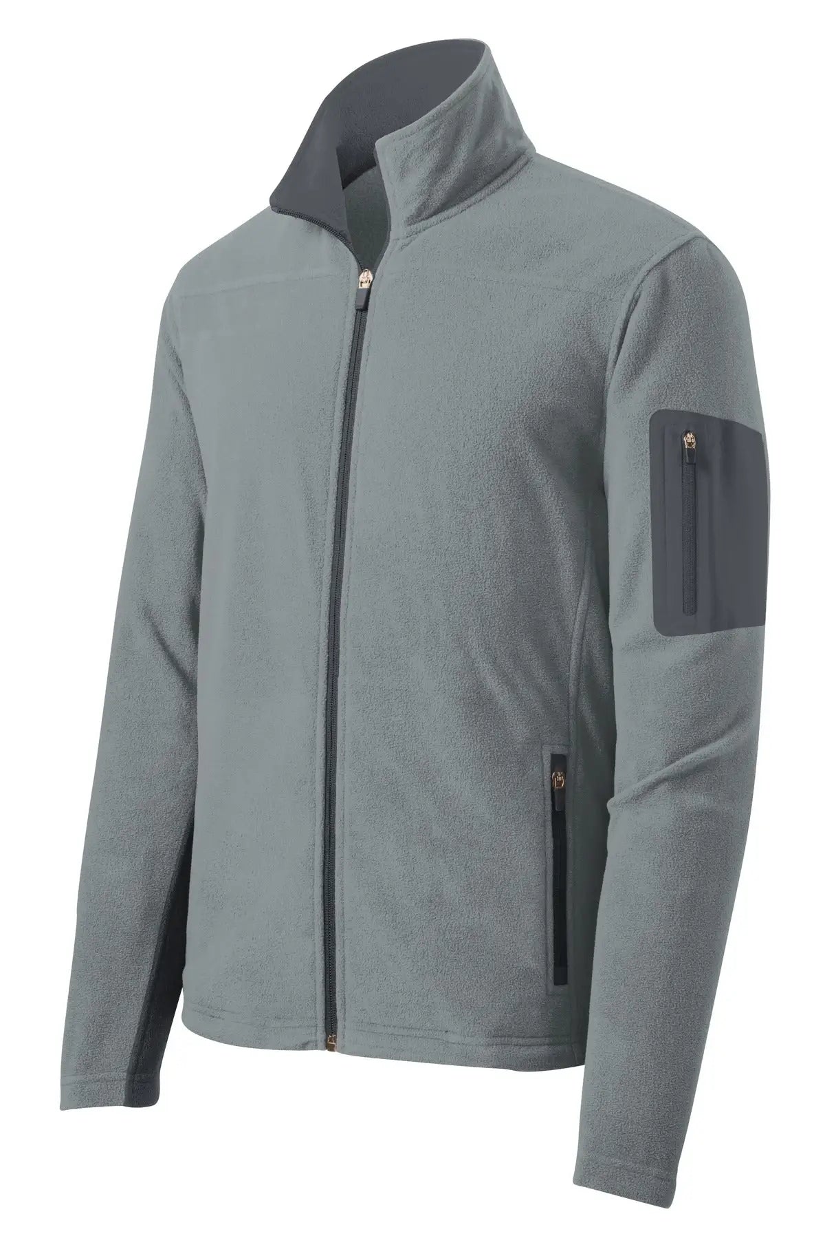 Port Authority F233 Summit Fleece Full-zip Jacket - Frost Gray Magnet