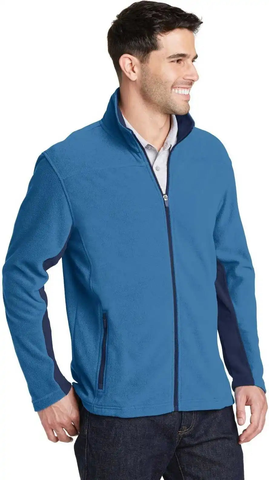 Port Authority F233 Summit Fleece Full-zip Jacket - Regal Blue Dress Navy