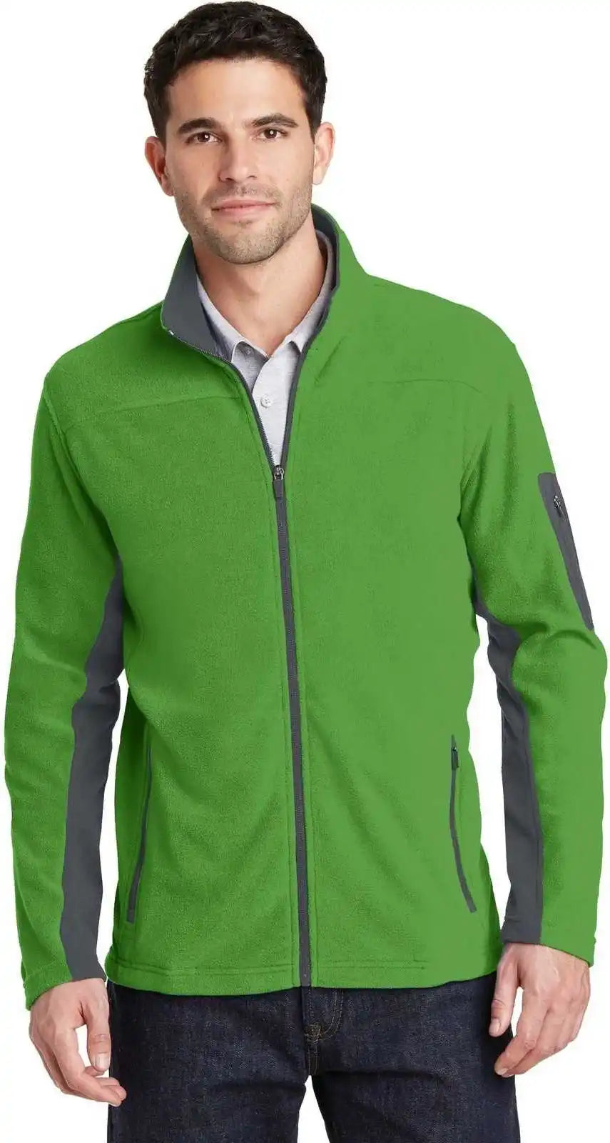 Port Authority F233 Summit Fleece Full Zip Jacket Vine Green Magnet