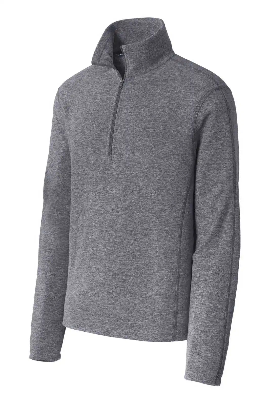 Port Authority F234 Heather Microfleece 1/2-zip Pullover - True Navy