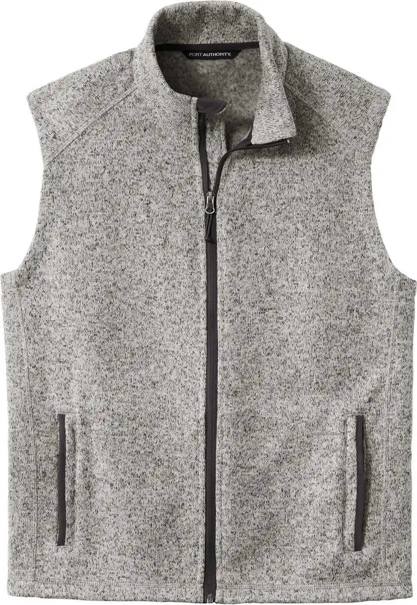 Port Authority F236 Sweater Fleece Vest - Grey Heather