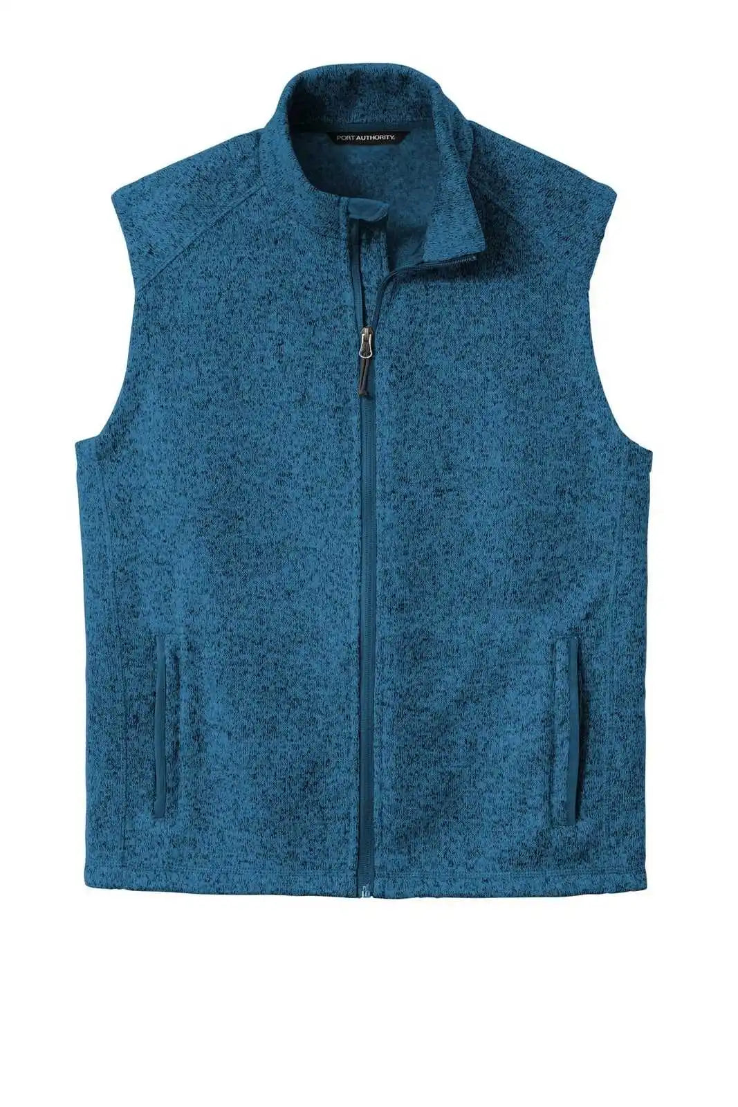 Port Authority F236 Sweater Fleece Vest - Medium Blue Heather