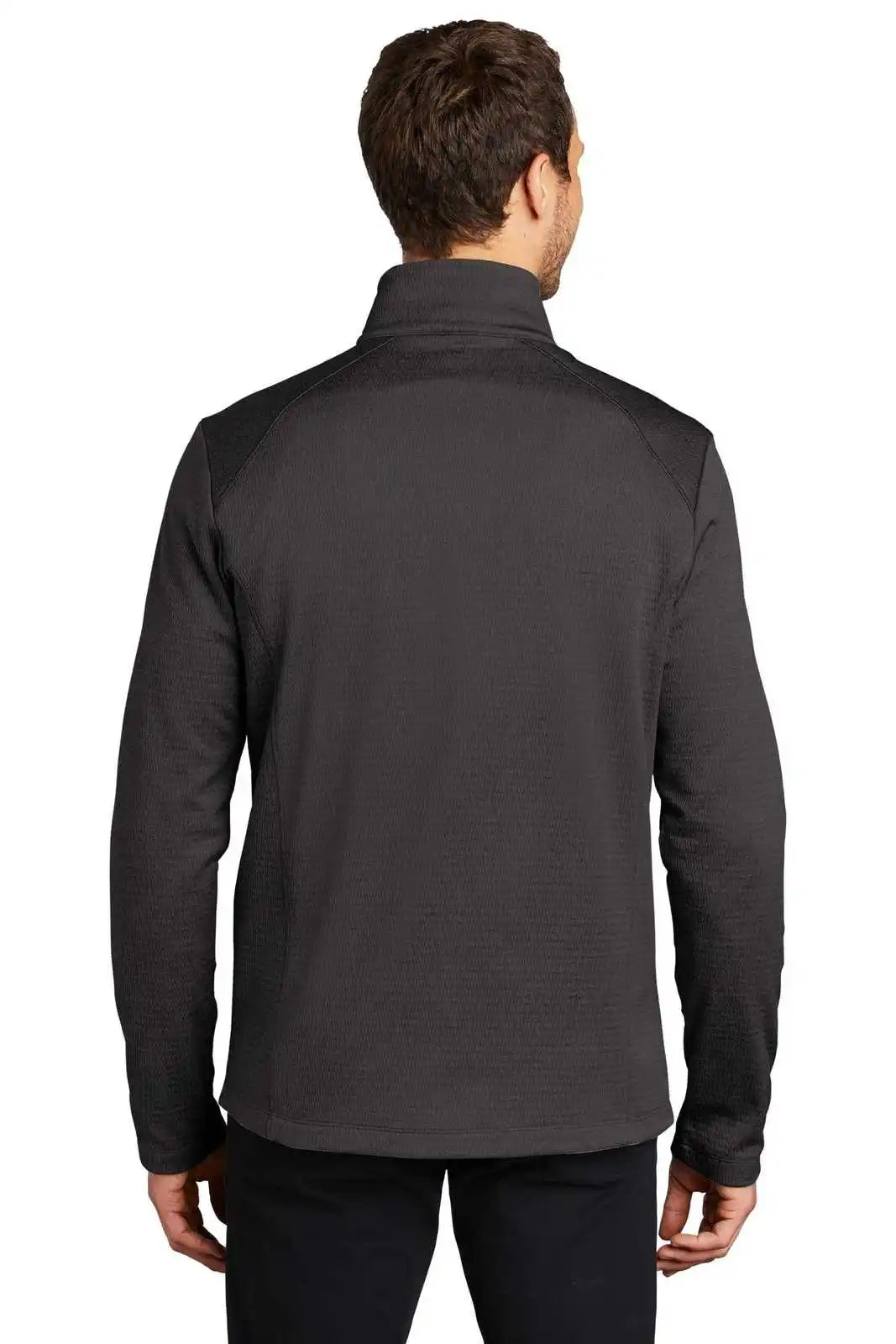 Port Authority F248 Diamond Heather Fleece 1/4-zip Pullover - Dark Charcoal