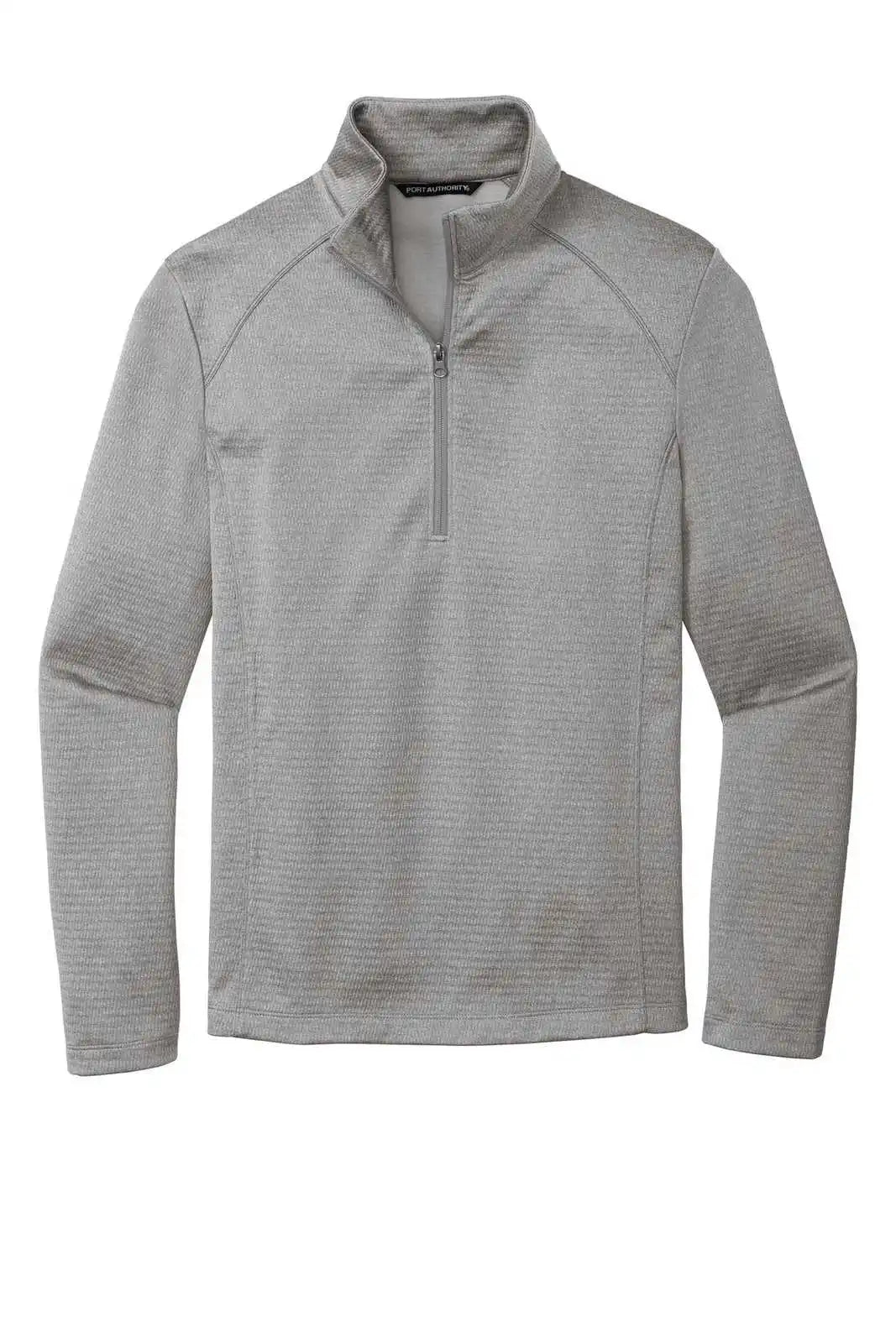 Port Authority F248 Diamond Heather Fleece 1/4-zip Pullover F248gusty Gray