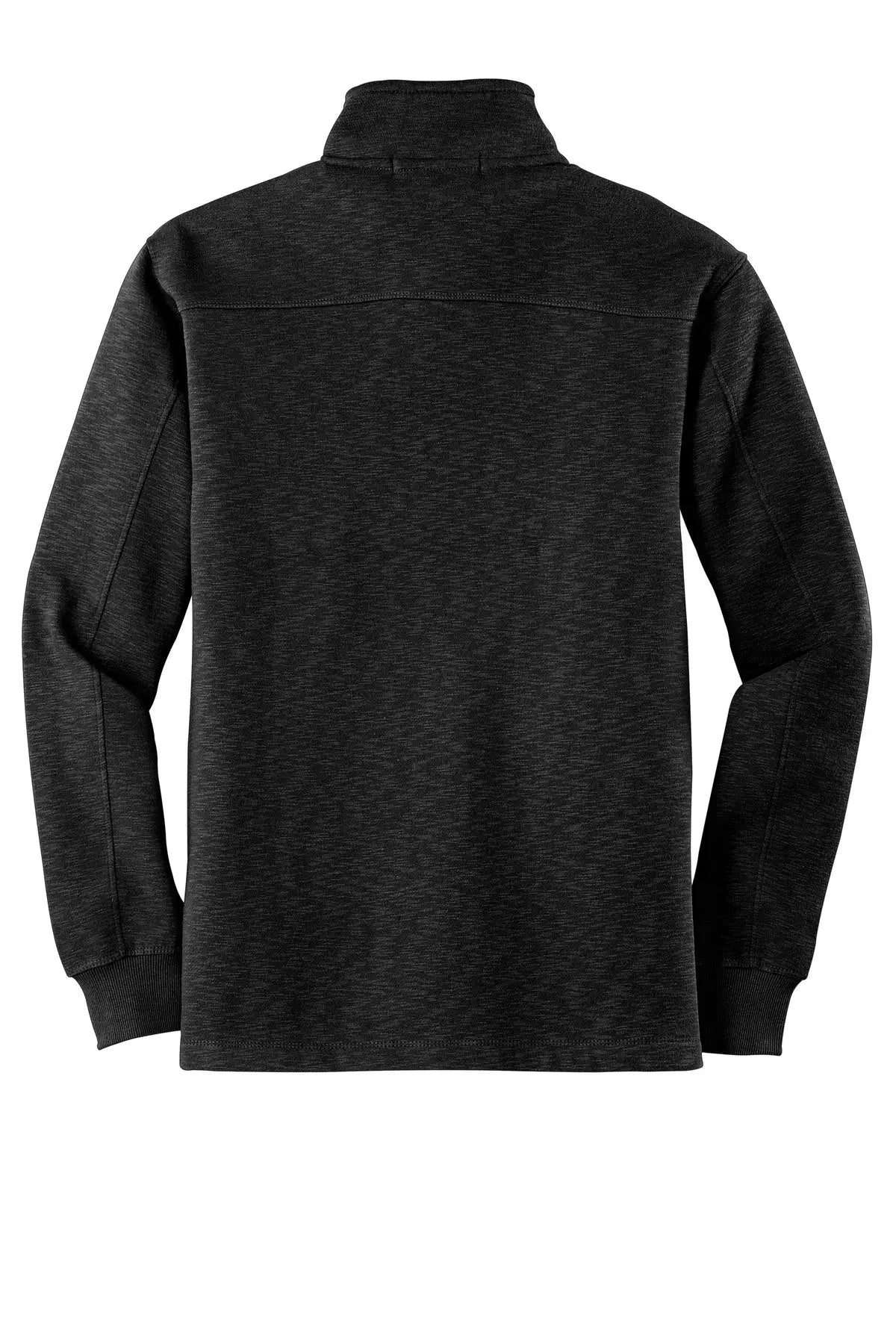 Port Authority F295 Slub Fleece 1/4-zip Pullover - Black