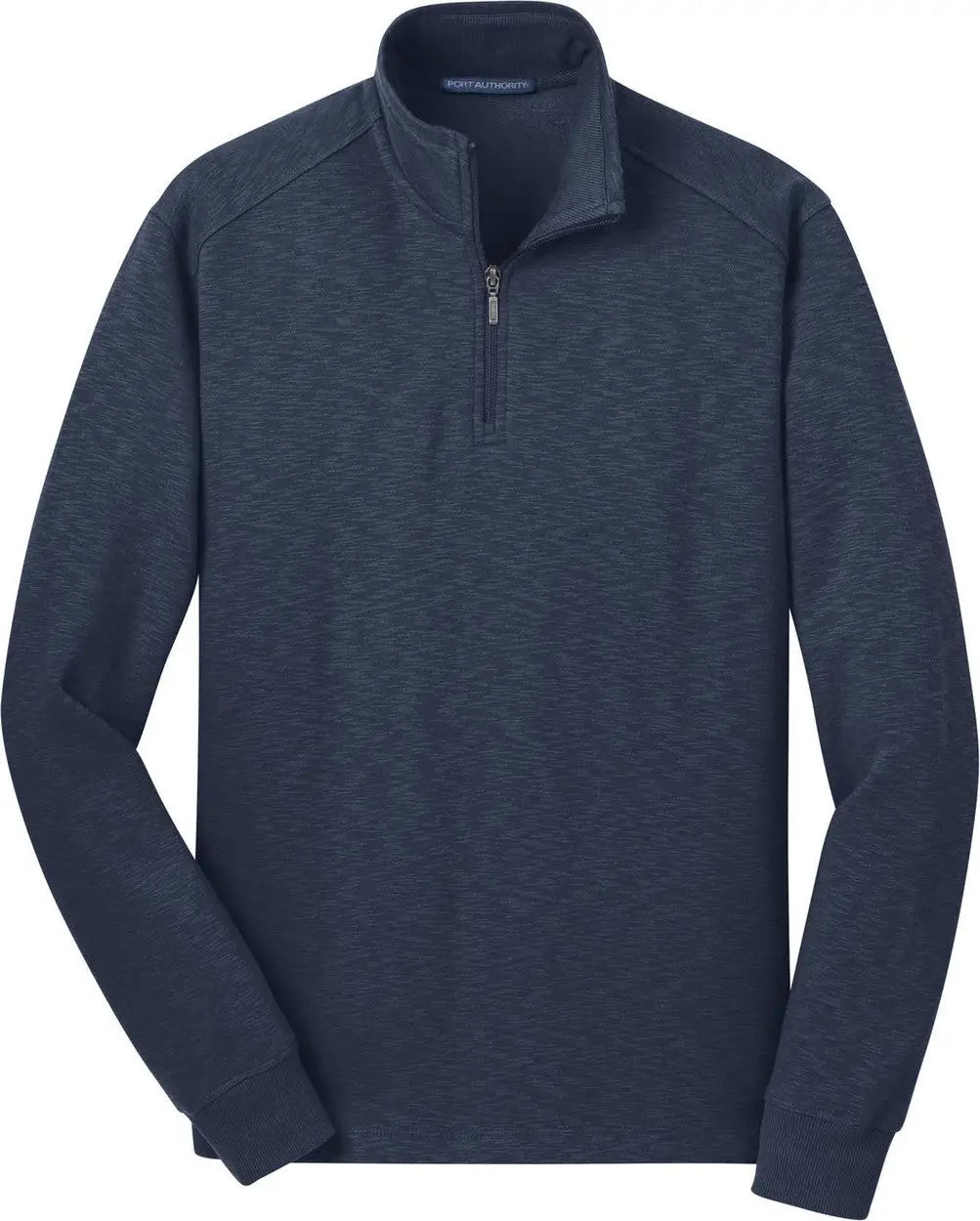 Port Authority F295 Slub Fleece 1/4-zip Pullover - Navy