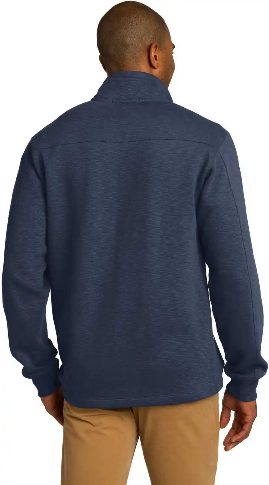 Port Authority F295 Slub Fleece 1/4-zip Pullover - Navy