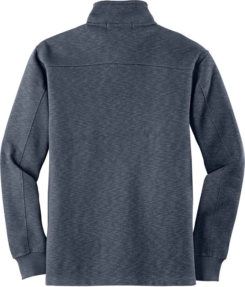 Port Authority F295 Slub Fleece 1/4-zip Pullover - Slate Gray