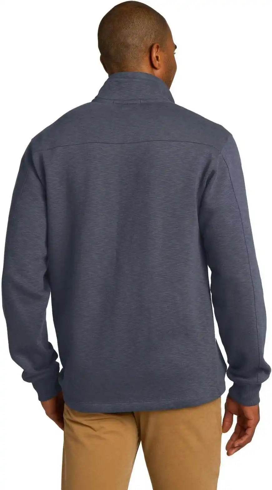 Port Authority F295 Slub Fleece 1/4-zip Pullover - Slate Gray