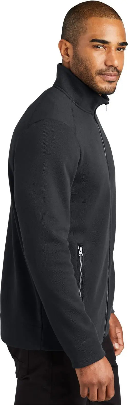 Port Authority F422 Network Fleece Jacket - Charcoal