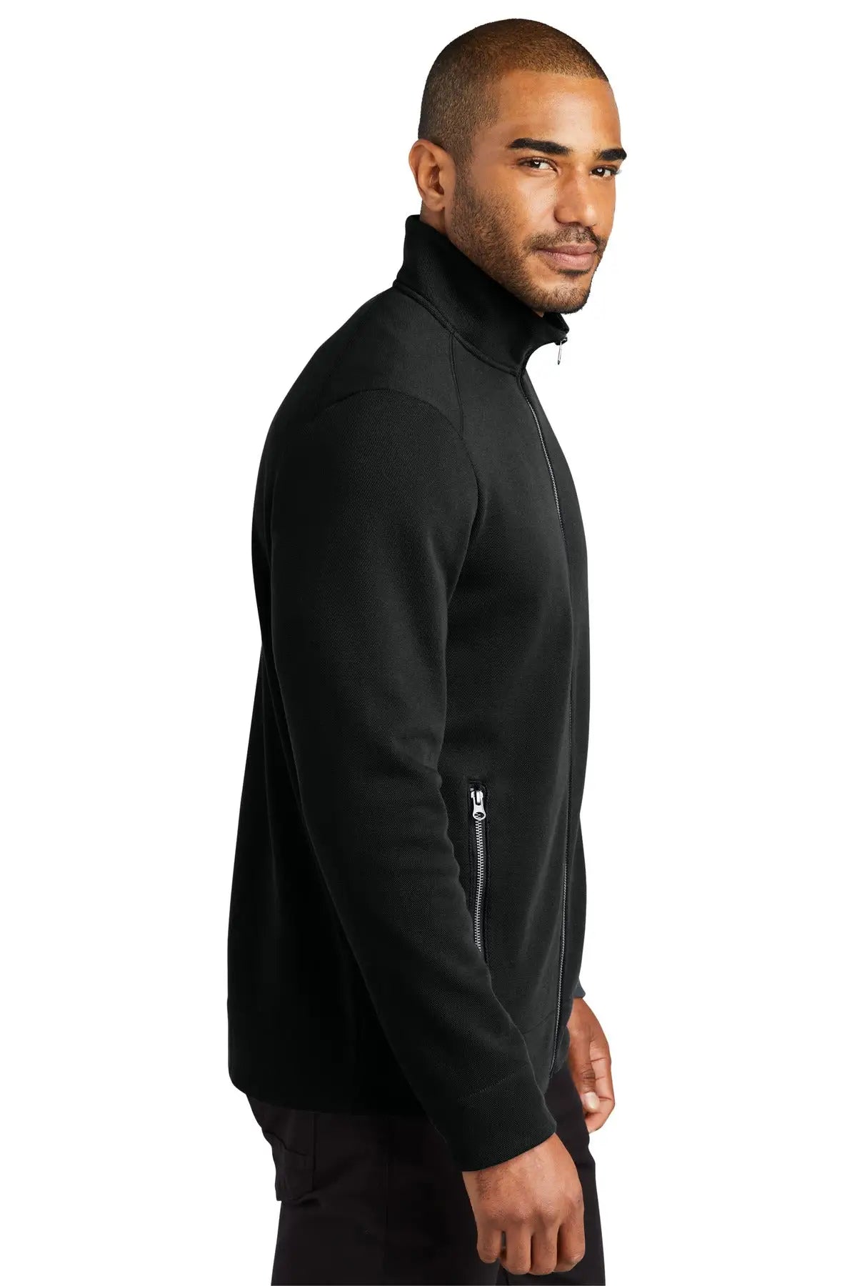 Port Authority F422 Network Fleece Jacket - Deep Black