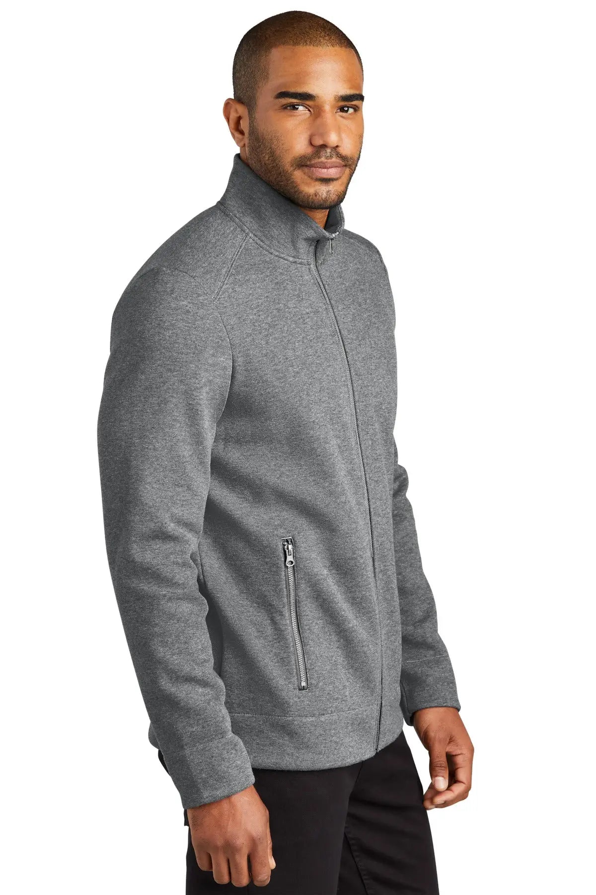 Port Authority F422 Network Fleece Jacket - Gray Heather