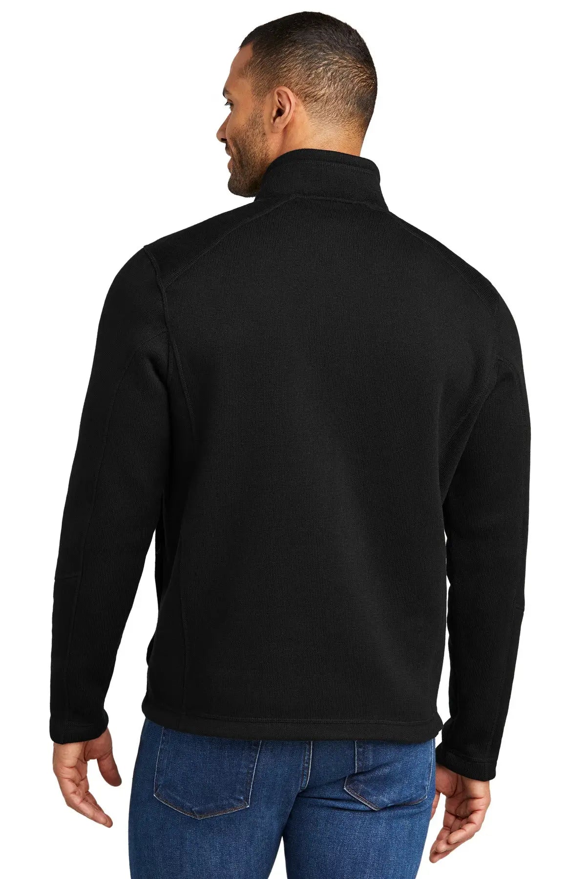 Port Authority F426 Arc Sweater Fleece 1/4-zip - Deep Black