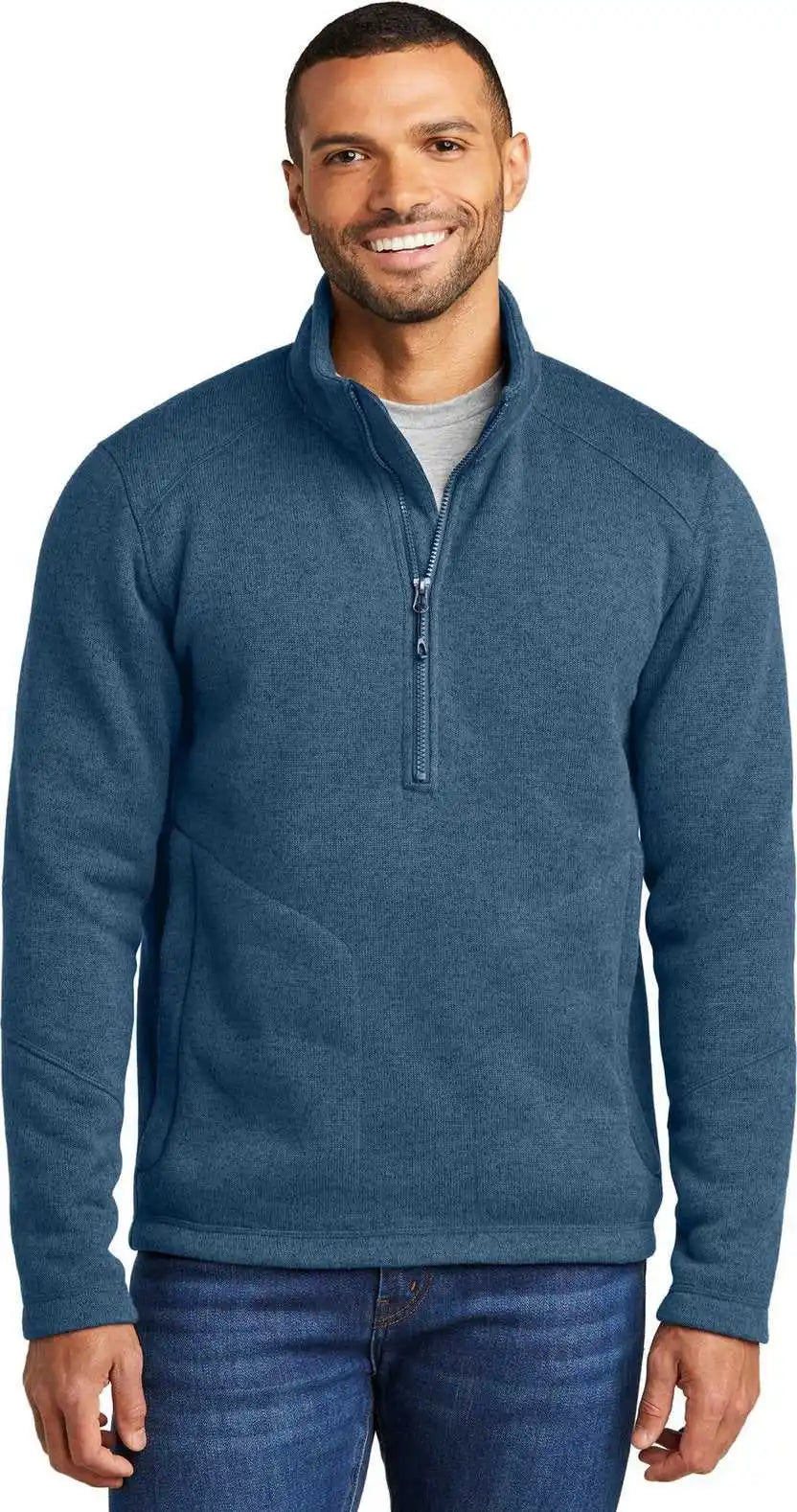 Port Authority F426 Arc Sweater Fleece 1/4 Zip Insigblhtr