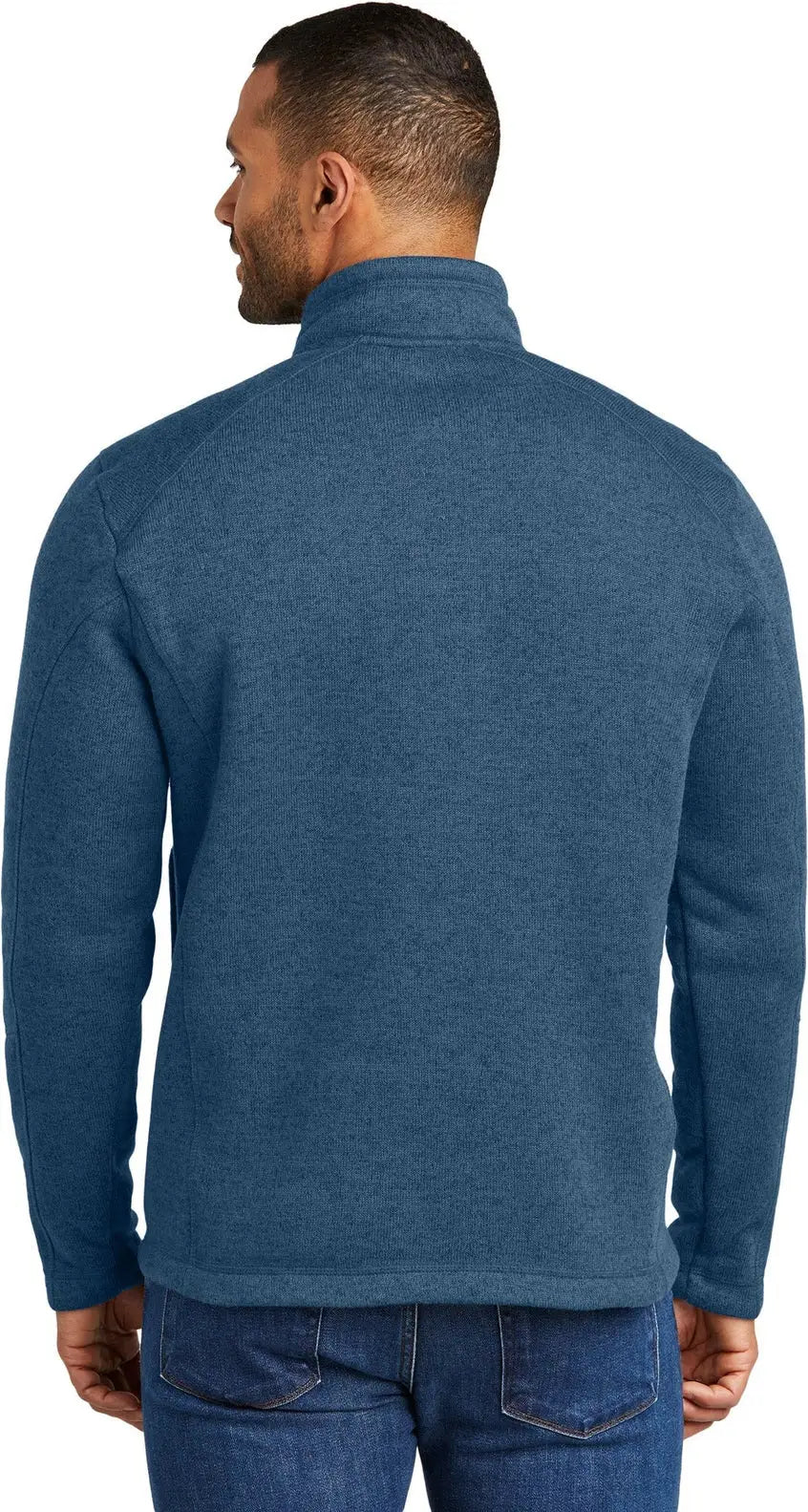 Port Authority F426 Arc Sweater Fleece 1/4-zip - Insignia Blue Heather