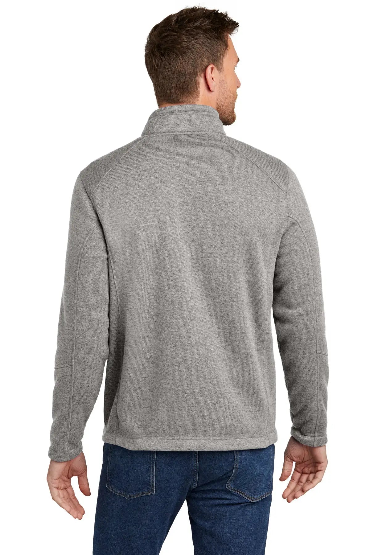 Port Authority F428 Arc Sweater Fleece Jacket - Deep Smoke Heather