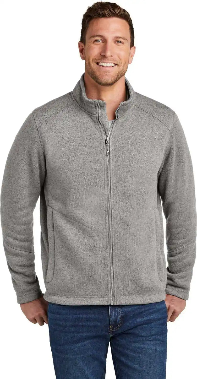 Port Authority F428 Arc Sweater Fleece Jacket - Dpsmkhthr