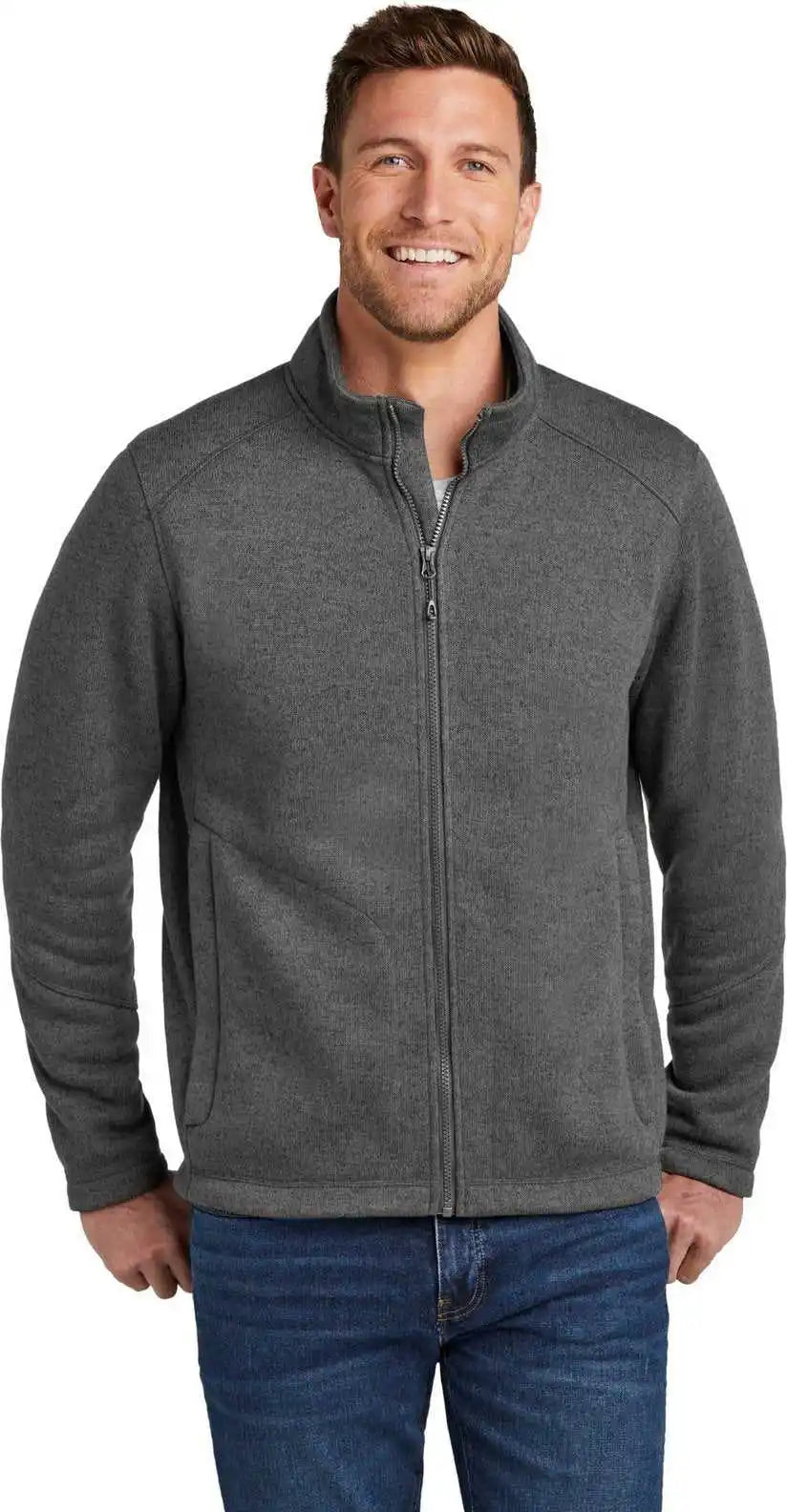 Port Authority F428 Arc Sweater Fleece Jacket - Grysmkhthr