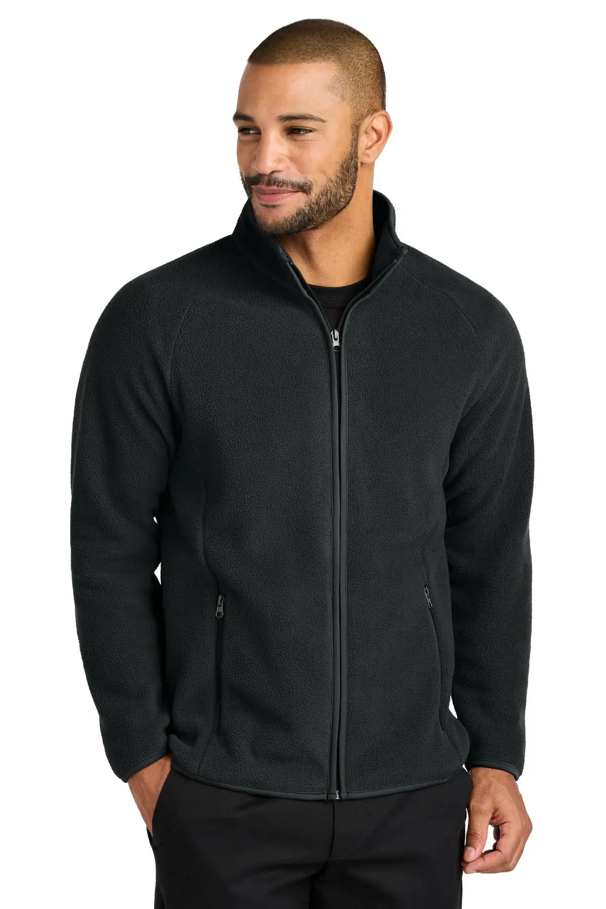 Port Authority F700 C-free Raglan Fleece - Deep Black - Adult Xs