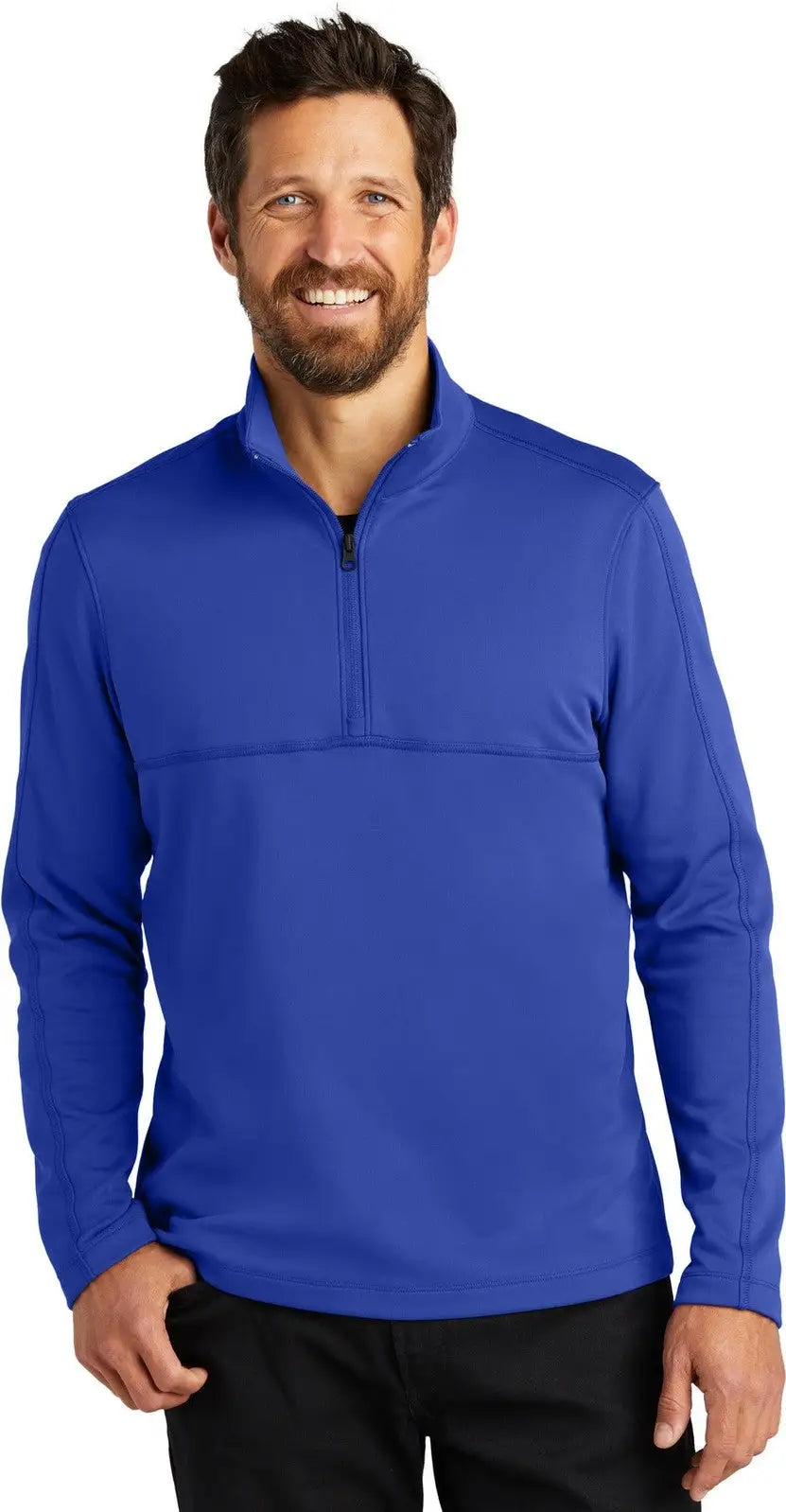 Port Authority F804 Smooth Fleece 1/4-zip - True Royal - Adult Xs