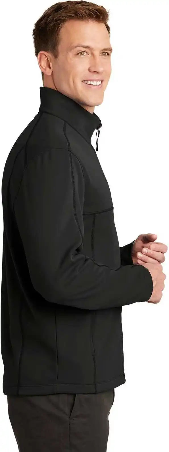 Port Authority F904 Collective Smooth Fleece Jacket Deep Black