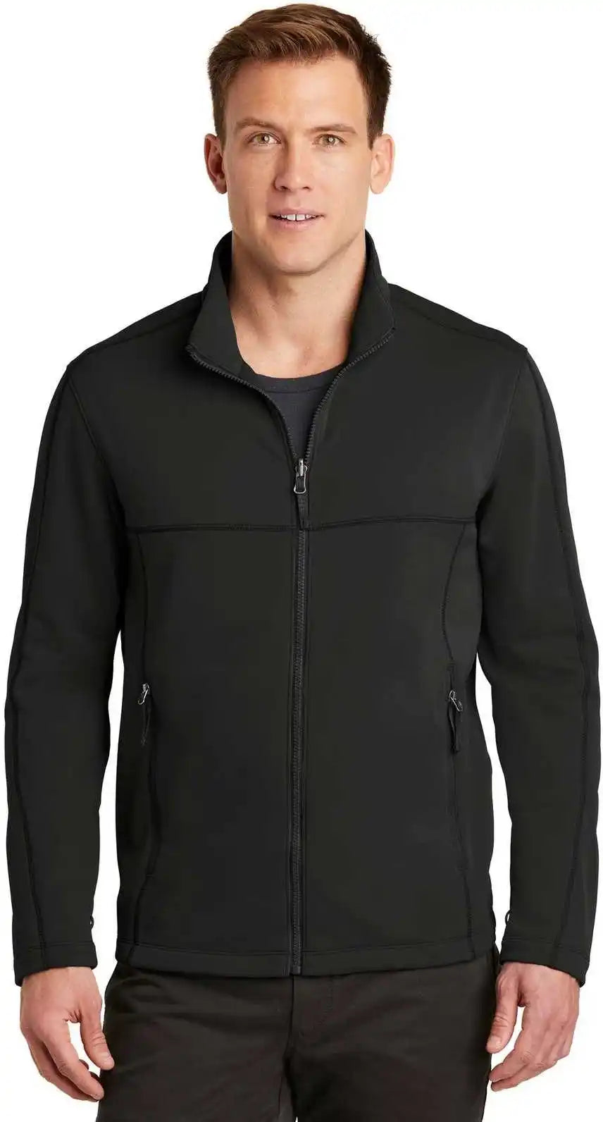 Port Authority F904 Collective Smooth Fleece Jacket Deep Black