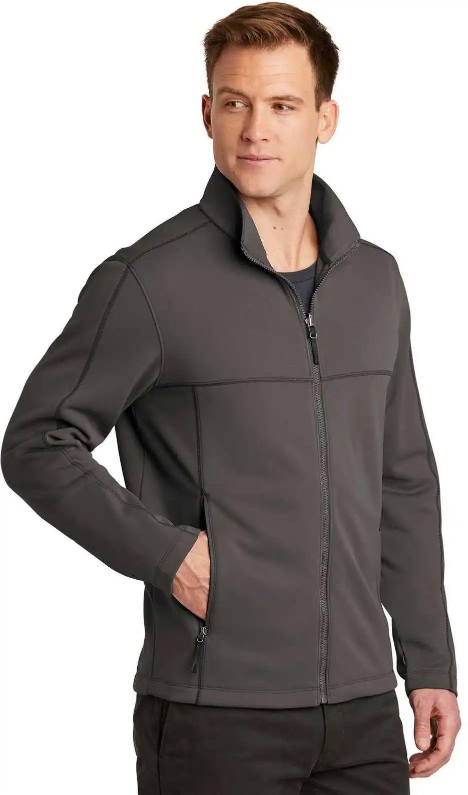 Port Authority F904 Collective Smooth Fleece Jacket Graphite